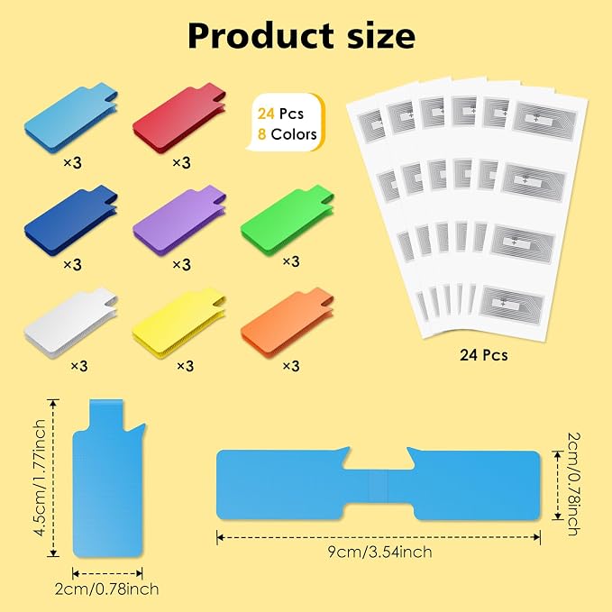 24 Set Smart NFC Cable Labels - Image 2