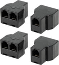 Uvital RJ12 6P6C 1 Female to 2 Female Telephone Line Splitters, Telephone by Uvital