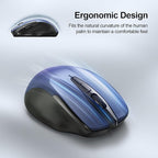 TECKNET Rechargeable Wireless Mouse, 2.4G Silent Mouse, Quiet Click, 6 - Image 4