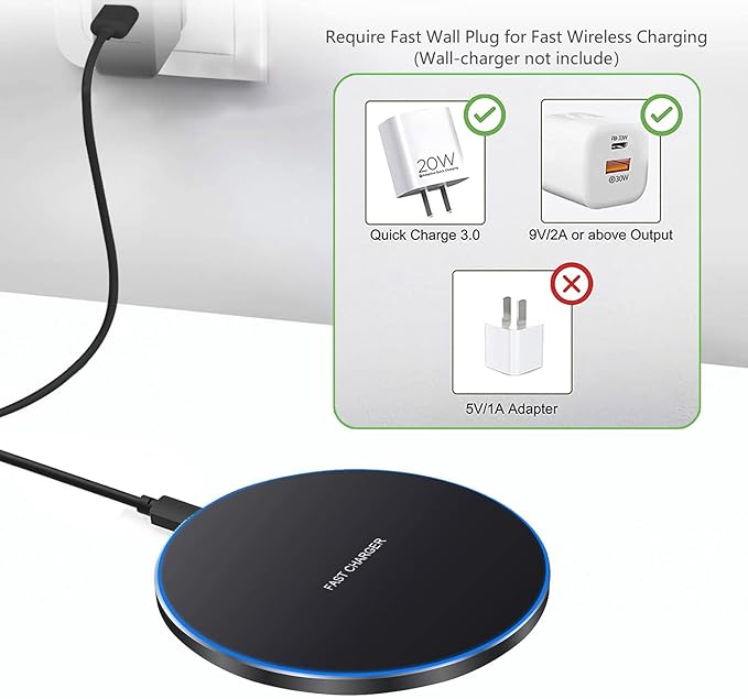 Fast Wireless Charger, 20W Max Wireless Charging Pad Compatible - Image 5