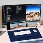 Large Keyboard Mouse Pad Set, Extended Mouse Pad+Keyboard Wrist Rest Support - Image 7