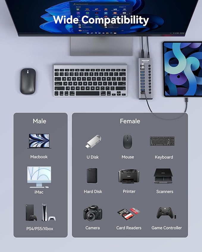 WENTER Powered USB Hub 3.0 - Image 7
