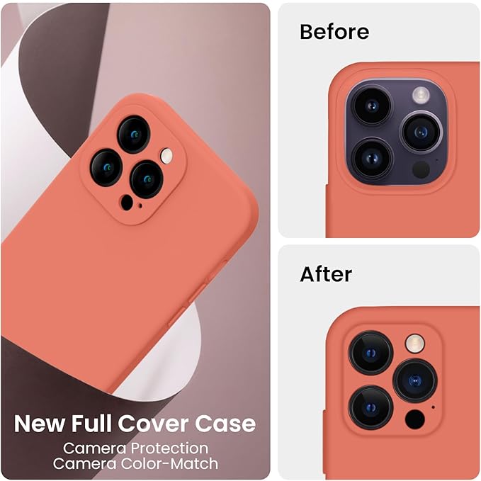 FireNova for iPhone 14 Pro Case, Silicone Upgraded Phone Case with, Soft - Image 3