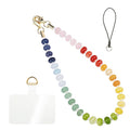 Handmade Natural Gemstone Crystal Beaded Charm Cell Phone Camera Lanyard by CHyishi