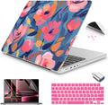 Teryeefi for M4 MacBook Pro 14 inch Case 2024 2023 2021, Hard Shell Cover + by Teryeefi