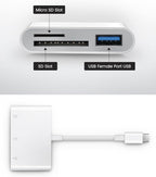 USB C SD Card Reader, Oyuiasle USB C to SD Card - Image 2