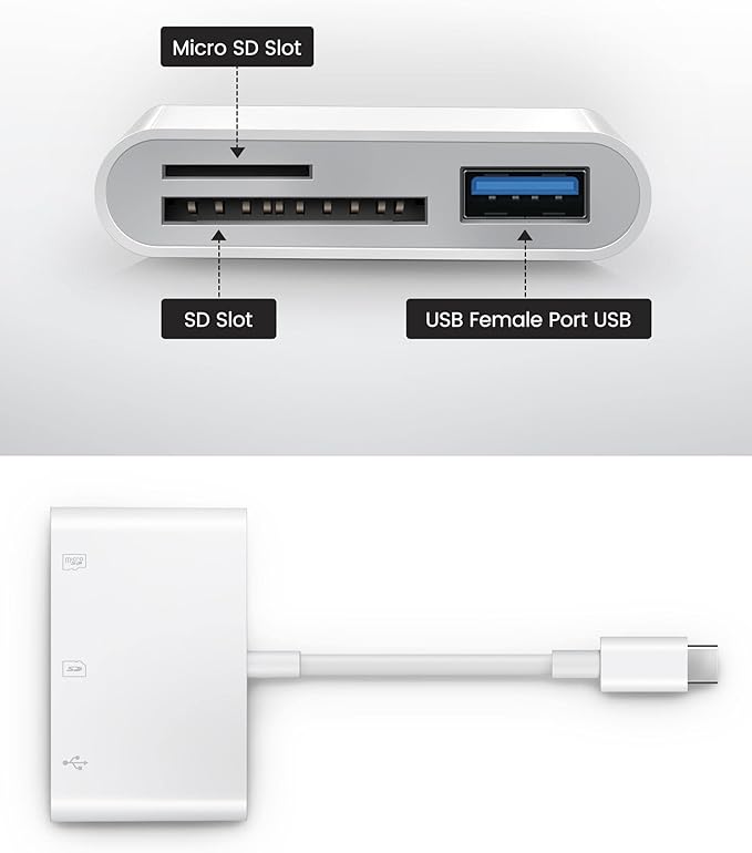 USB C SD Card Reader, Oyuiasle USB C to SD Card - Image 2