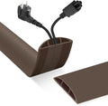 Floor Cord Cover, Cable Protector, 0.63W x 0.31H inches, Wire Cover by DBHXXMB-HH