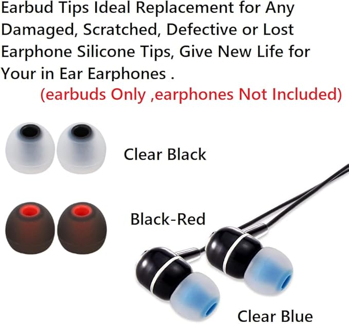Earbuds Replacement Tips Silicone Earbud Tips Ear Gels Fit - Image 5