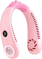 Neck Fan for Kids, Bladeless Portable Fan Rechargeable for 4-14Y Girls & Boys by FANSEXPERT