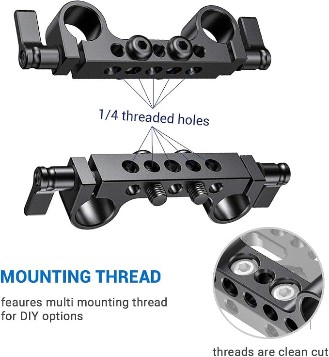 SmallRig Super Lightweight Railblock, 15mm Rod Clamp - Image 3