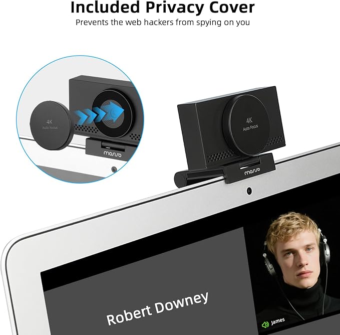 MOSISO 4K Webcam for PC & Laptop - Image 4