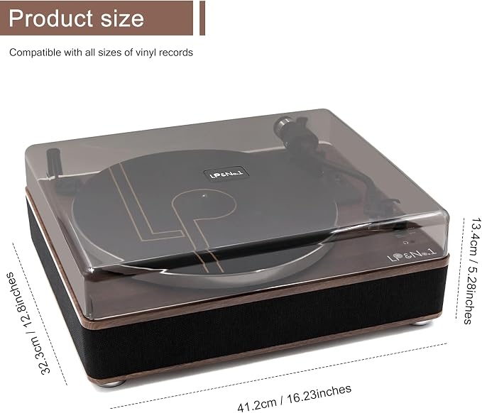LP&No.1 Vinyl Record Player - Image 9