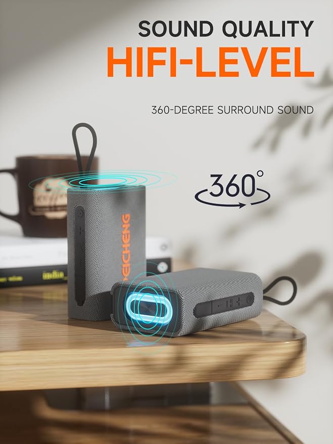 Speaker, Portable Wireless Bluetooth Speakers, Waterproof Loud Stereo Sound - Image 3