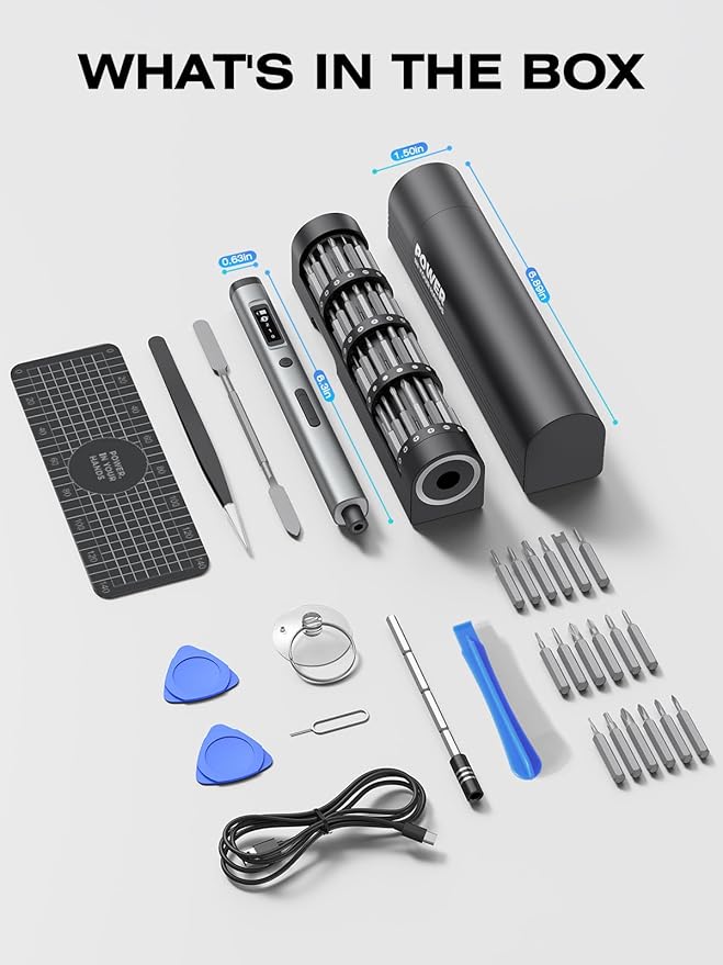 90-in-1 Mini Electric Screwdriver, SMOOTHARMOR Precision Screwdriver Set - Image 2