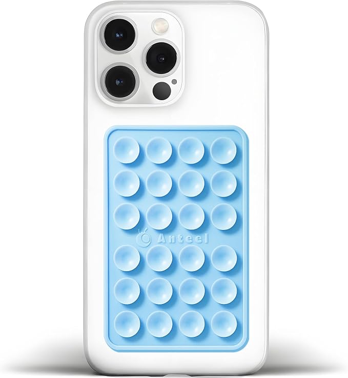 Anteel Medium-Sized Silicone Suction Phone Case Adhesive Mount, Enhanced by JingJinYY