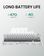 GravaStar Mercury K1 75% Wireless Mechanical Gaming Keyboard, Aluminum Alloy - Image 8