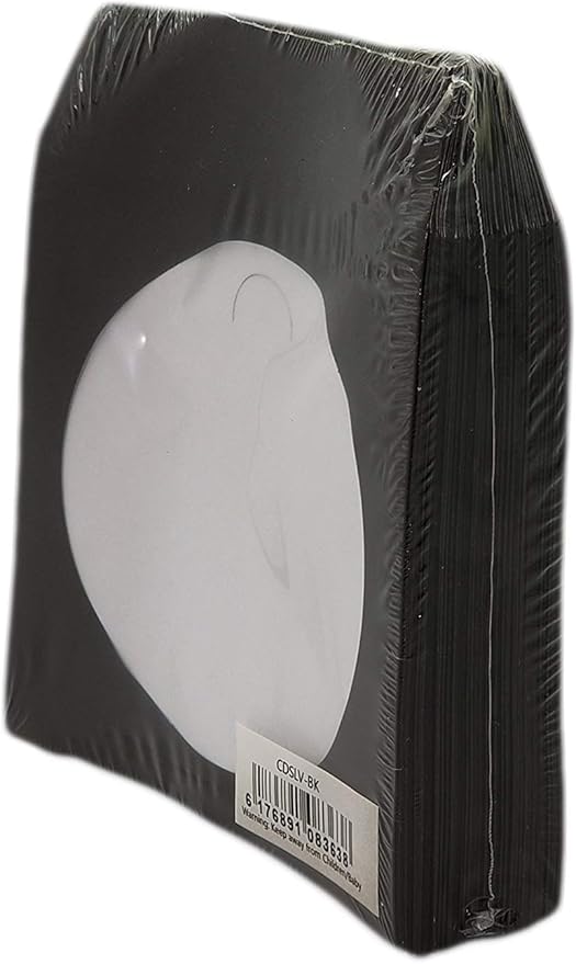 BestDuplicator Black Cd/DVD Paper Media Sleeves Envelopes by BestDuplicator