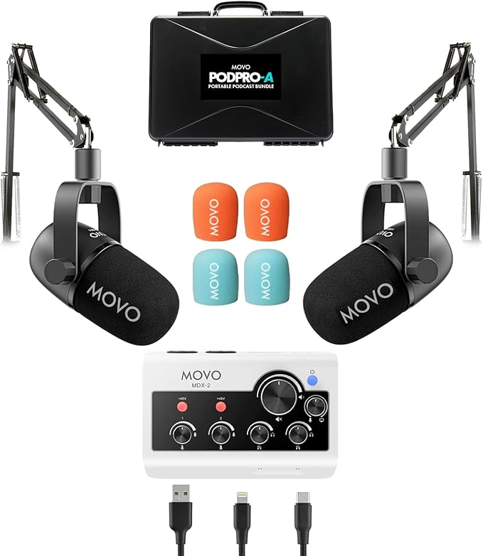 Movo Portable Podcast Equipment Bundle by Movo