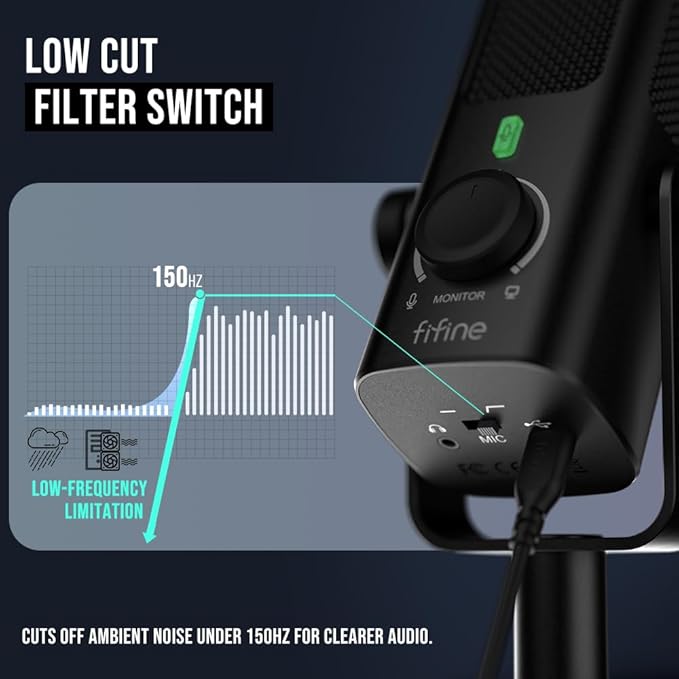 FIFINE USB-Podcast-Condenser-Microphone - Image 4