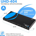 OREI 4x4 HDMI 4K Matrix Switch/Splitter, - Image 5