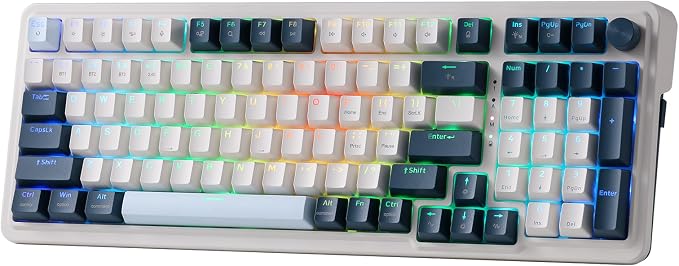Redragon K686 PRO 98 Keys Wireless Gasket RGB Gaming Keyboard, 3-Mode Win/Mac by REDRAGON