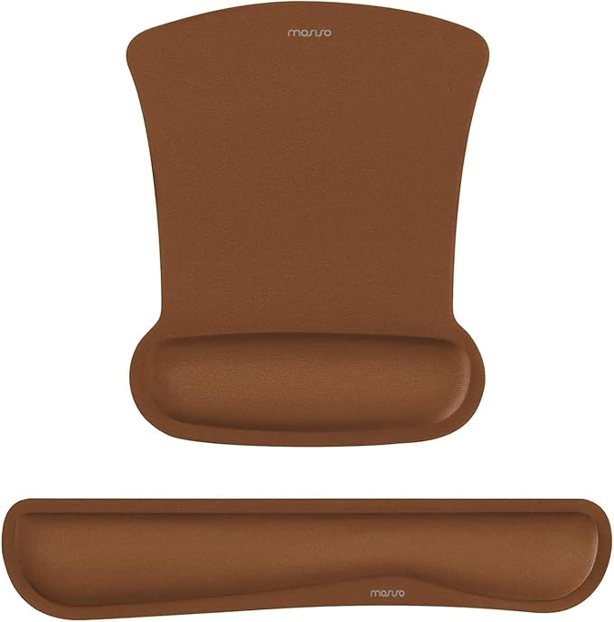 MOSISO Wrist Rest Support for Mouse Pad & Keyboard Set, Ergonomic Mousepad by MOSISO
