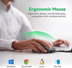 Bluetooth Mouse Rechargeable Wireless Mouse, 4800 DPI Optical Tracking - Image 7