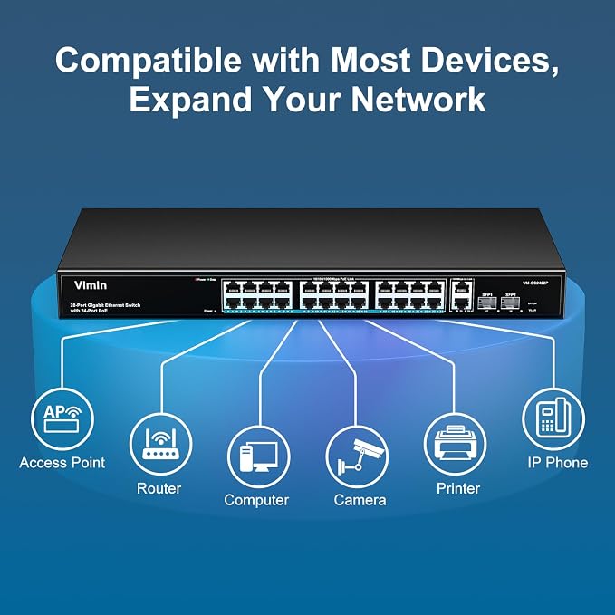 24 Port Gigabit PoE Switch - Image 3
