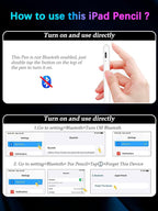 Stylus Pen for Apple iPad, Sensitivity Palm Rejection Fast Charge Stylus Pencil - Image 3