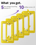 VCE Low Voltage Mounting Bracket Single Gang Wall Plate, Flush Low Voltage Box - Image 9