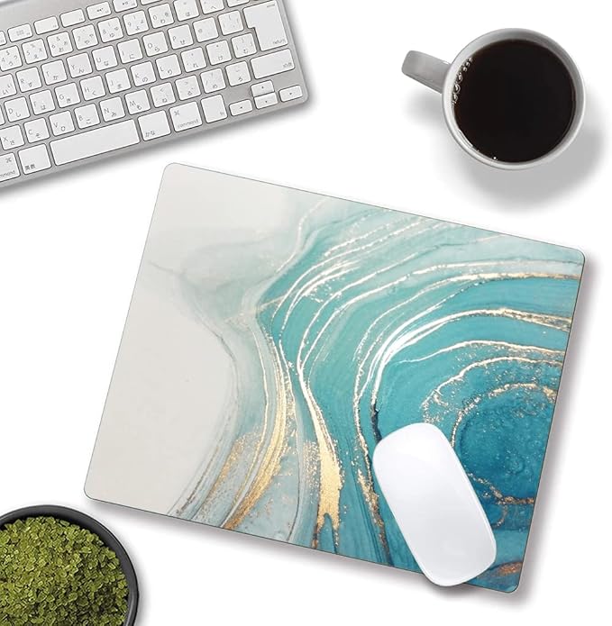 Mouse Pad, Marble Mouse Pad, Square Premium-Textured Mouse Mat Waterproof - Image 4