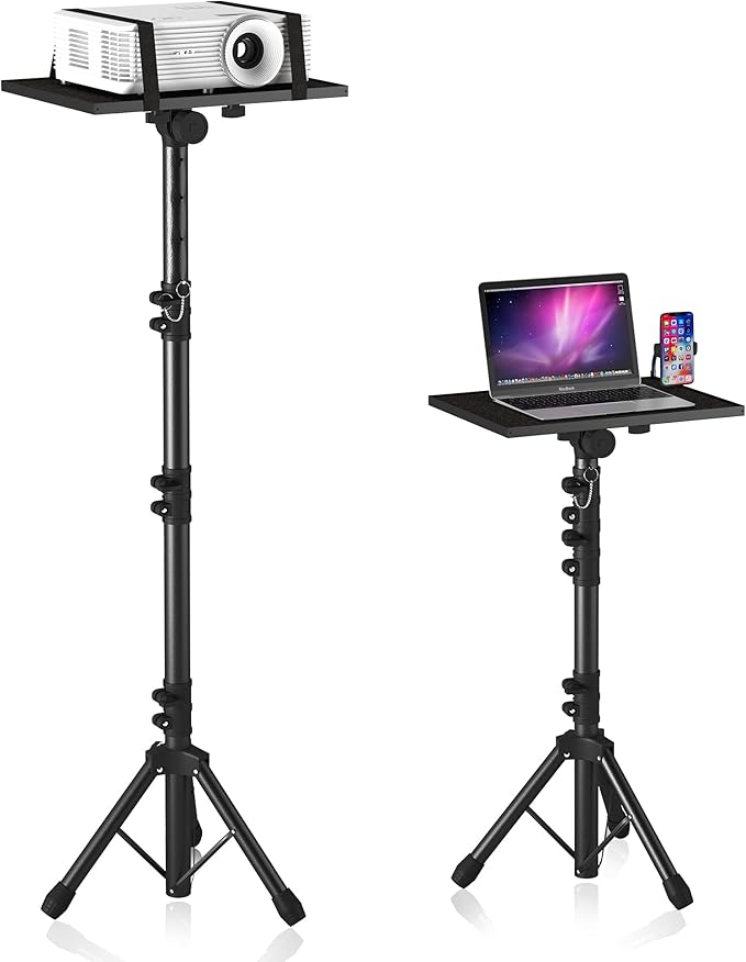 Projector Stand Tripod, Laptop Tripod Stand Adjustable Height from 23.5 to 63.5 by PlayimaginationtodecorateHomeOffice