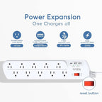 Long Power Strip, Heavy Duty Extension Cord - Image 4