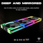 Jungle Leopard Interstellar V3 120mm PC Case Fan Infinity Mirror Module - Image 3