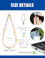 Handmade Natural Gemstone Crystal Beaded Charm Cell Phone Camera Lanyard - Image 5