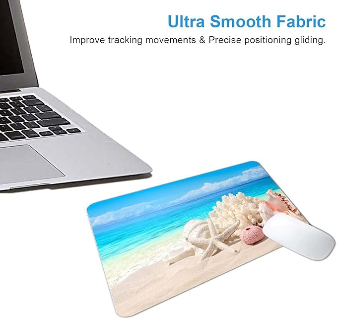 Sand Beach Mouse Pad, Cute Mouse pad, Custom Small Mouse Pads - Image 4