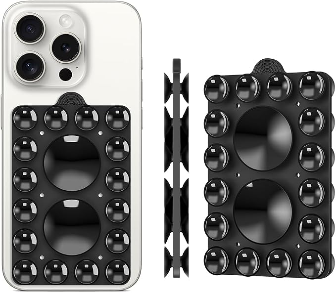 ZYCCER Double Sided Silicone Suction Phone Holder Mount, Compatible - Image 2