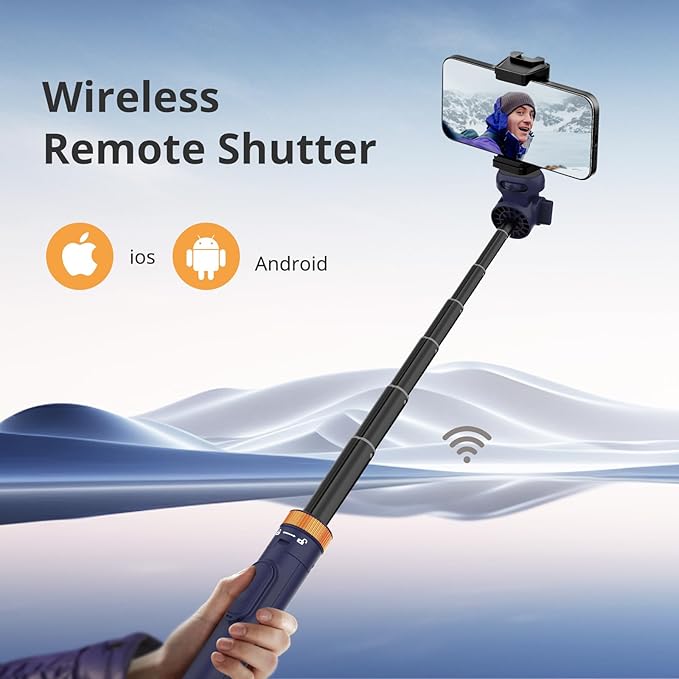 Sensyne 72" Phone Tripod, Extendable Selfie Stick - Image 2