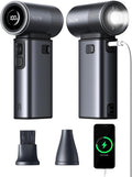 JISULIFE Portable Handheld Fan Ultra2, 9000mAh Max 25 Hrs, 5 IN 1, 100 Speed by LivechillStaycool
