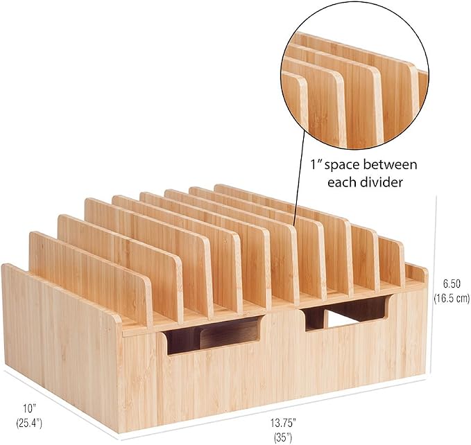 MobileVision 10-Port Bamboo Charging Station Includes 2 Powermod 6 USB Port - Image 3