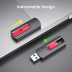 RAOYI 3 Pack 64GB USB 3.1 Flash Drive, High Speed Renewed Colorful Thumb Drive - Image 4