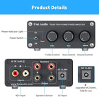 Fosi Audio TB10A 2 Channel Stereo Audio Amplifier Receiver Mini Hi-Fi Class D - Image 2