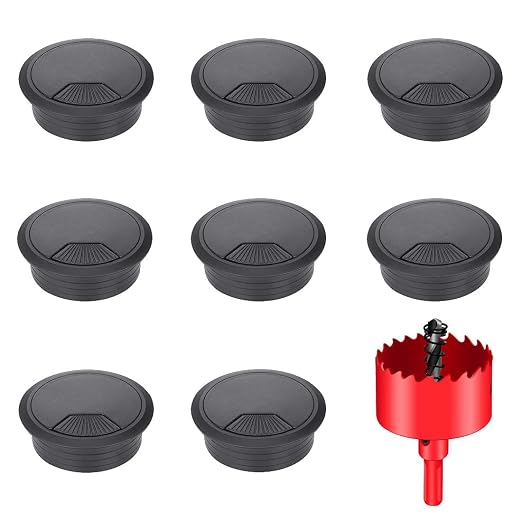 TuTuYa 8PCS Desk Grommet, Desk Grommet 2Inch Desk Cable Grommet Desk Cable Hole by TuTuYa