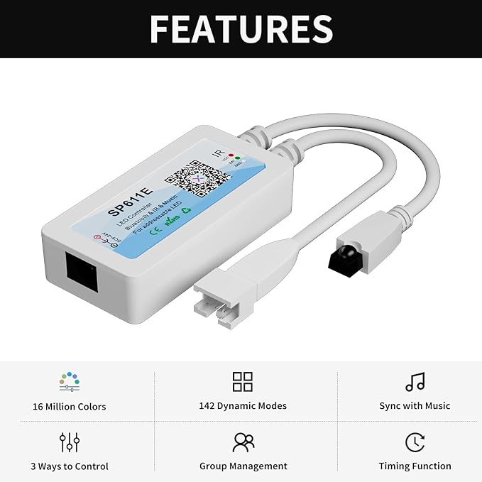 PAUTIX Bluetooth Music Pixel LED Smart Controller SP611E, - Image 4