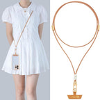 Leather cell phone lanyard Detachable Phone Chain Strap 2-in-1 Phone Charm with - Image 7