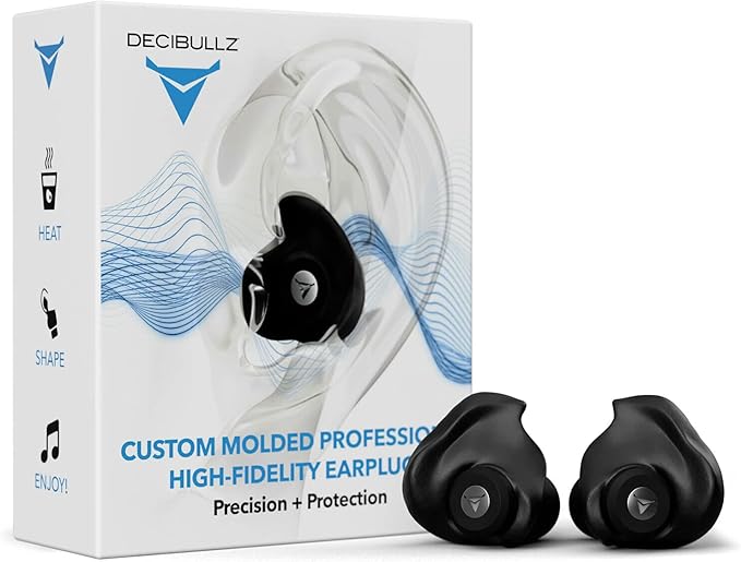 Decibullz Professional Moldable Earplugs, Noise Cancelling Earplugs, Concert by Decibullz