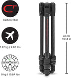Manfrotto Befree Advanced AS, Camera Travel Tripod Kit, Twist Lock, Compatible - Image 2