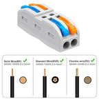 25PCS Lever Wire Connectors, Quick Wiring Cable Connectors, Compact Push-in - Image 3