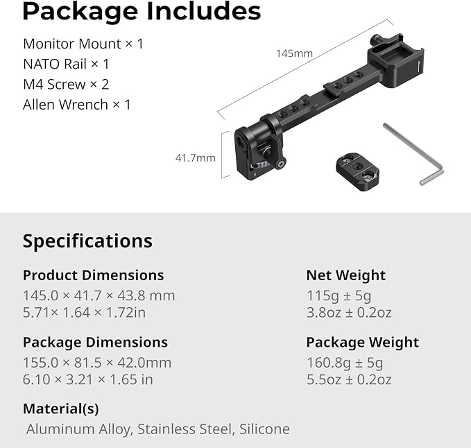 SmallRig Adjustable Camera Monitor Mount - Image 8